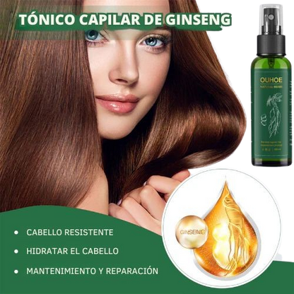 ELIXIR CAPILAR hair tonic with ginseng for strong, hydrated, and repaired hair.